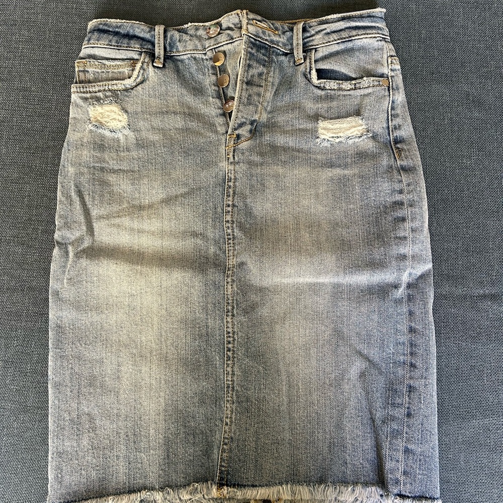 Sam Edelman Blue Denim Skirt